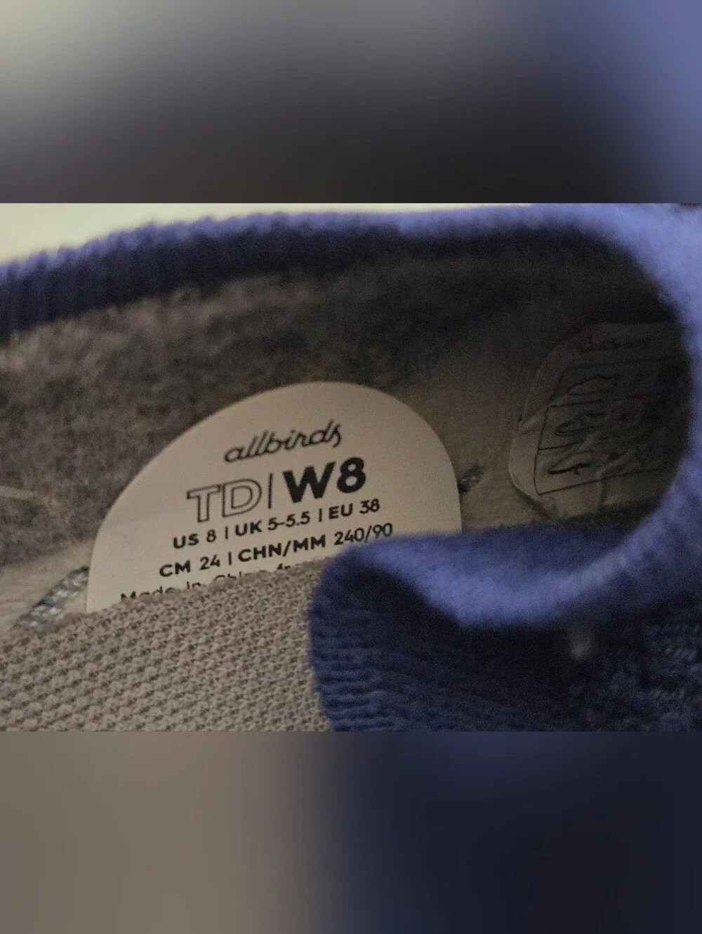 Allbirds Tree Dashers Blue Shoes Womens Sz 8